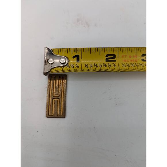 Gravograph Miscellaneous BRASS letters Typeset Printer 1 1/4 tall 1.5 LB woodbox - Picture 7 of 8